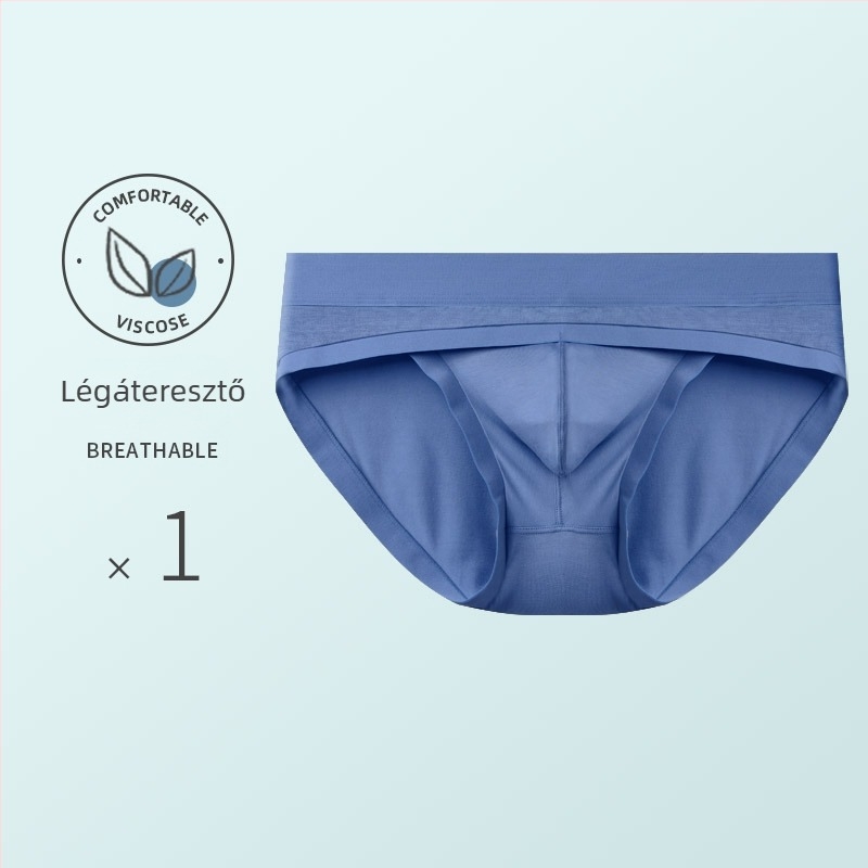 Modal anyagú férfi alsónemű, U-formájú zsebbel, alacsony derekú, kényelmes, plusz méret