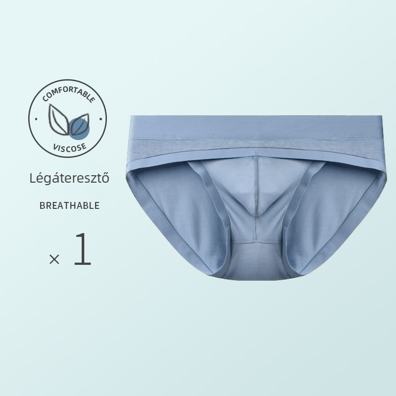 Modal anyagú férfi alsónemű, U-formájú zsebbel, alacsony derekú, kényelmes, plusz méret