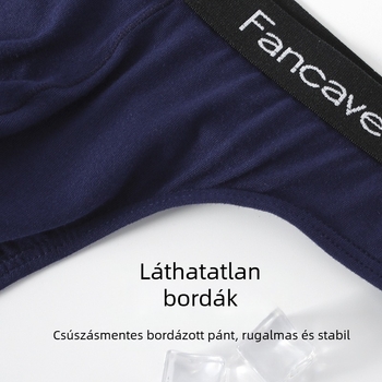 Férfi modal alsónemű, európai stílus, középmagas derék, egyszínű