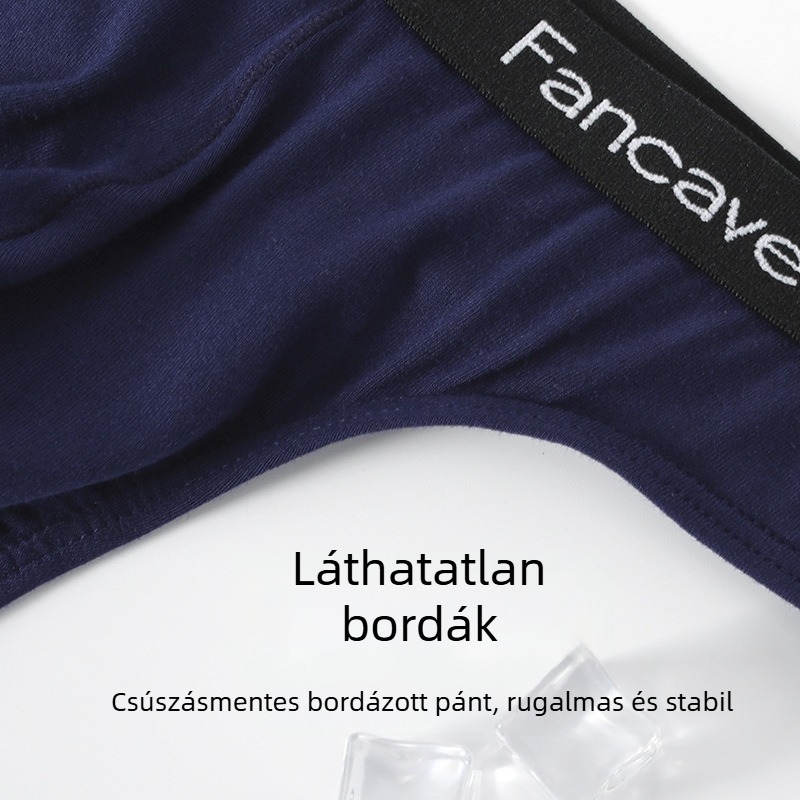 Férfi modal alsónemű, európai stílus, középmagas derék, egyszínű