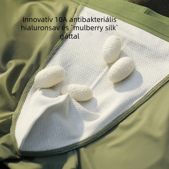 Férfi alsónemű Ice Silk nylonból, antibakteriális, gyorsan száradó, lélegző; középmagas derék; feliratos minta