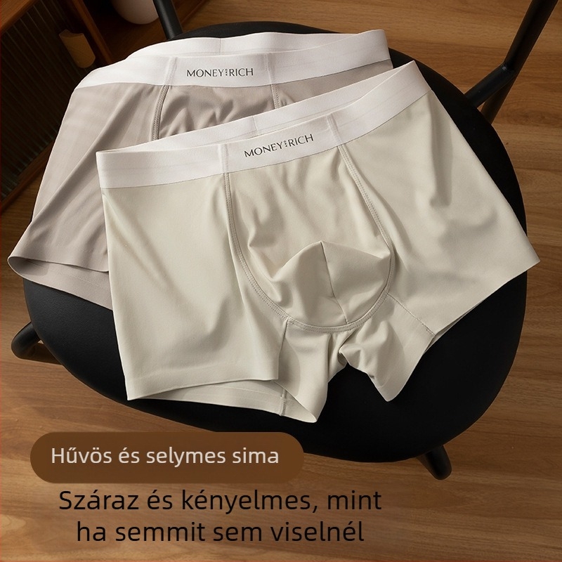 Férfi középső derekú boxeralsó, lélegző nylon, gyorsan száradó, antibakteriális