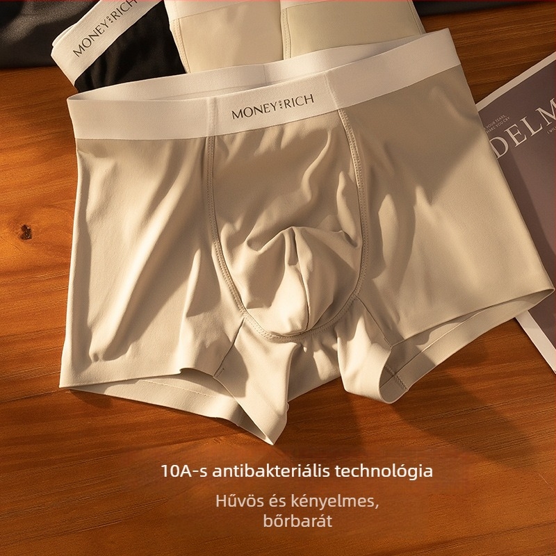 Férfi középső derekú boxeralsó, lélegző nylon, gyorsan száradó, antibakteriális