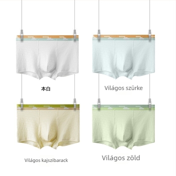 Férfi boxerok 60S jacquard szövésű, antibakteriális, lélegző, színkombinációval, 90-95% pamut