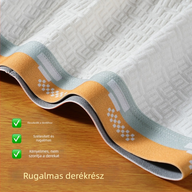 Férfi boxerok 60S jacquard szövésű, antibakteriális, lélegző, színkombinációval, 90-95% pamut