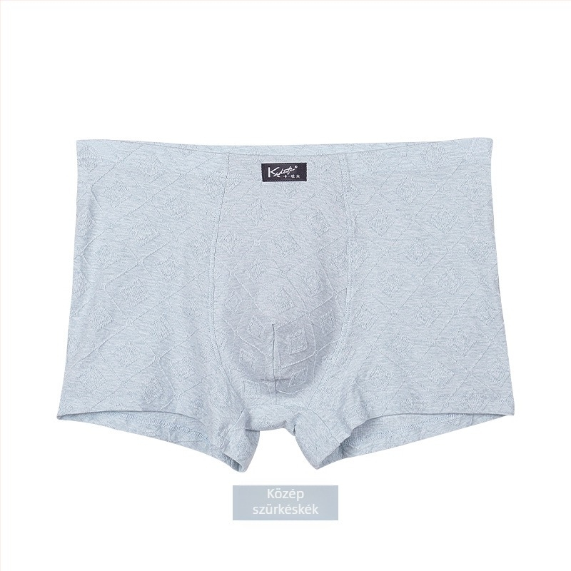 Nyári, tiszta pamut férfi alsónemű középtalpas, gyorsan száradó boxer briefs, bőrbarát, antibakteriális