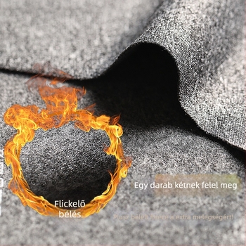 Férfi termo mellény, fleece béléssel, ujjatlan, kerek nyakú, vast poliészter szövet 201-250 g/m2