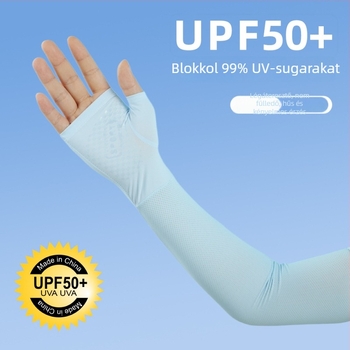 Ice Silk UV Ujjvédők - Uniszex, Hűsítő, Rendkívül rugalmas, Kültéri sportokra (Poliészter 81-95%)