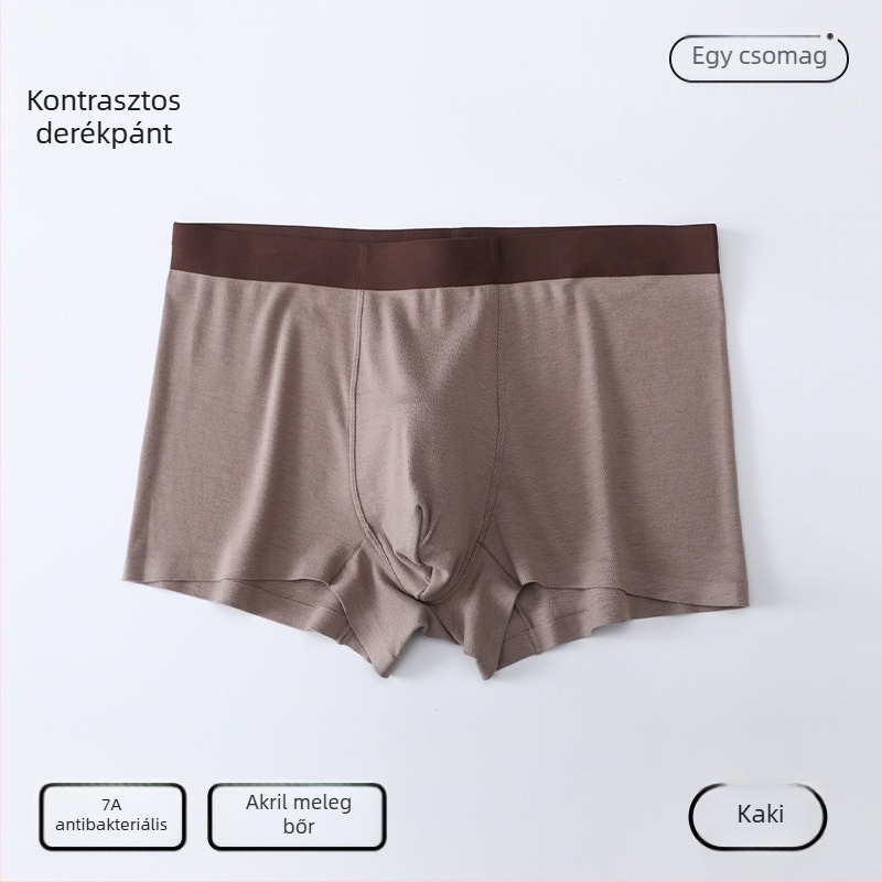 Férfi termikus boxer rövidnadrág, antibakteriális, Koreai stílusú, 7A, őszi-téli szezonra