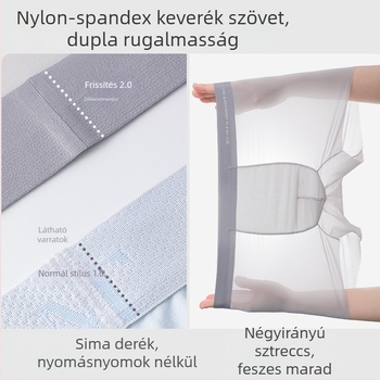 Nyári ultra vékony, gyorsan száradó férfi ice silk alsónemű, 95% pamut az intim részen, lélegző, antibakteriális boxer brief