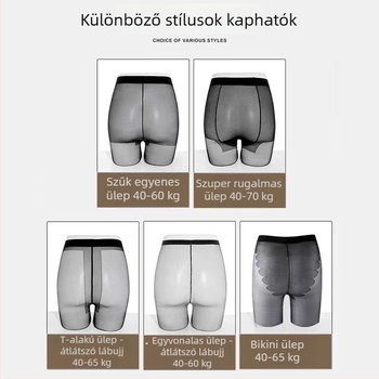 Női anti-snag harisnya, ultra vékony, átlátszó, nude/natural színekben, fekete, tartós