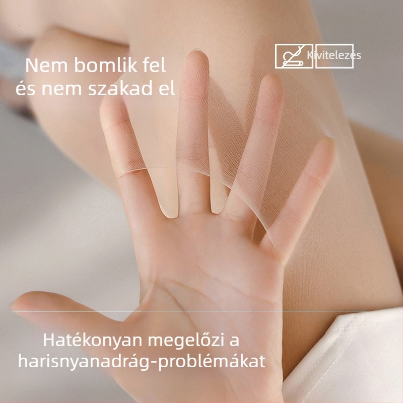 Női anti-snag harisnya, ultra vékony, átlátszó, nude/natural színekben, fekete, tartós