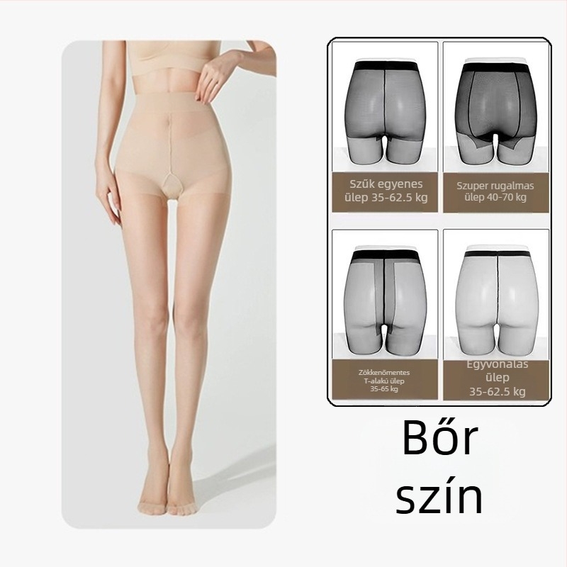 Női anti-snag harisnya, ultra vékony, átlátszó, nude/natural színekben, fekete, tartós