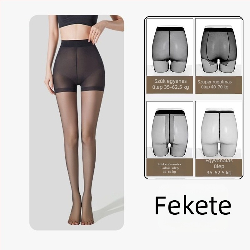 Női anti-snag harisnya, ultra vékony, átlátszó, nude/natural színekben, fekete, tartós