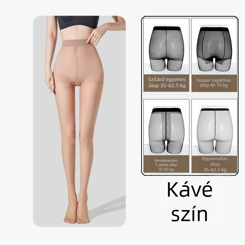 Női anti-snag harisnya, ultra vékony, átlátszó, nude/natural színekben, fekete, tartós