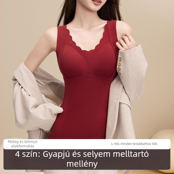 Női őszi-téli termo mellény fleece-béléssel, vastag, poliészter alapréteg