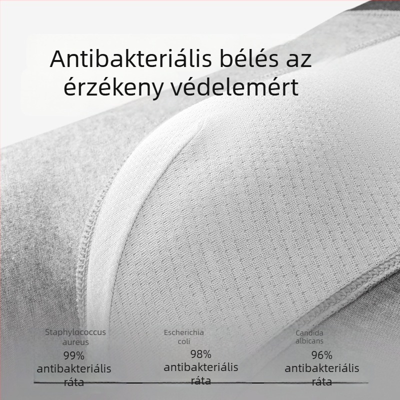 Férfi fehérnemű 100% pamutból, lélegző és puha, geometriai minta, nagy méret.