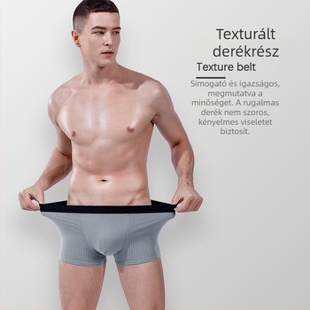 Férfi pamut boxeralsó, középmagas derekú, lélegző