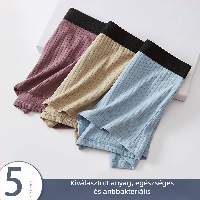 Férfi pamut boxeralsó, középmagas derekú, lélegző