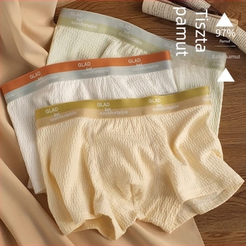 Pamut Class A antibakteriális boxer brief férfiaknak