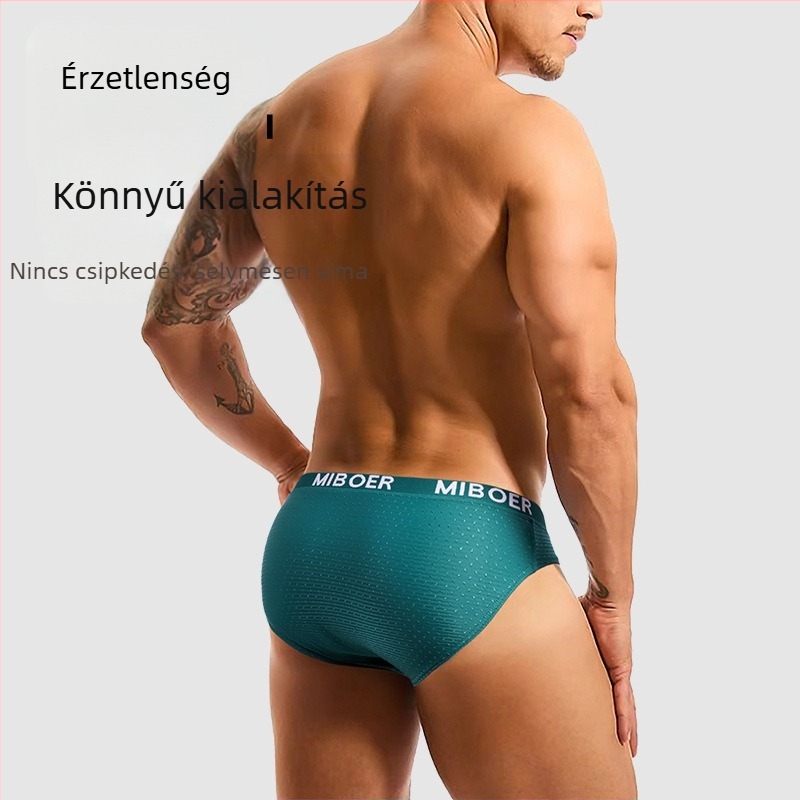 Mober férfi boxeralsó, alacsony derékkal, V-formájú előrész és U-zsebbel, lélegző és kényelmes