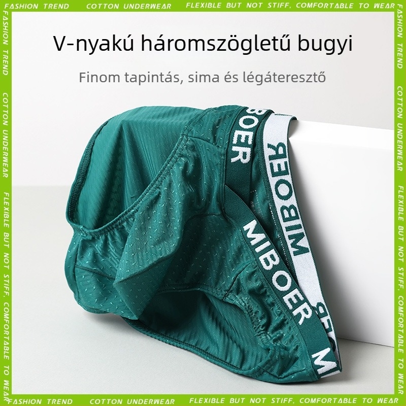 Mober férfi boxeralsó, alacsony derékkal, V-formájú előrész és U-zsebbel, lélegző és kényelmes