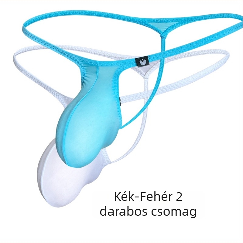 Férfi nylon tangát alacsony derékkal és nagy zsebbel, hűsítő jégselyem textúra, virágos mintázat, 9012