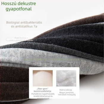 Női hosszú szürke harisnyanadrág függőleges csíkokkal külső viselésre, ultra-hosszú, vastag fleece, kefézett pamut