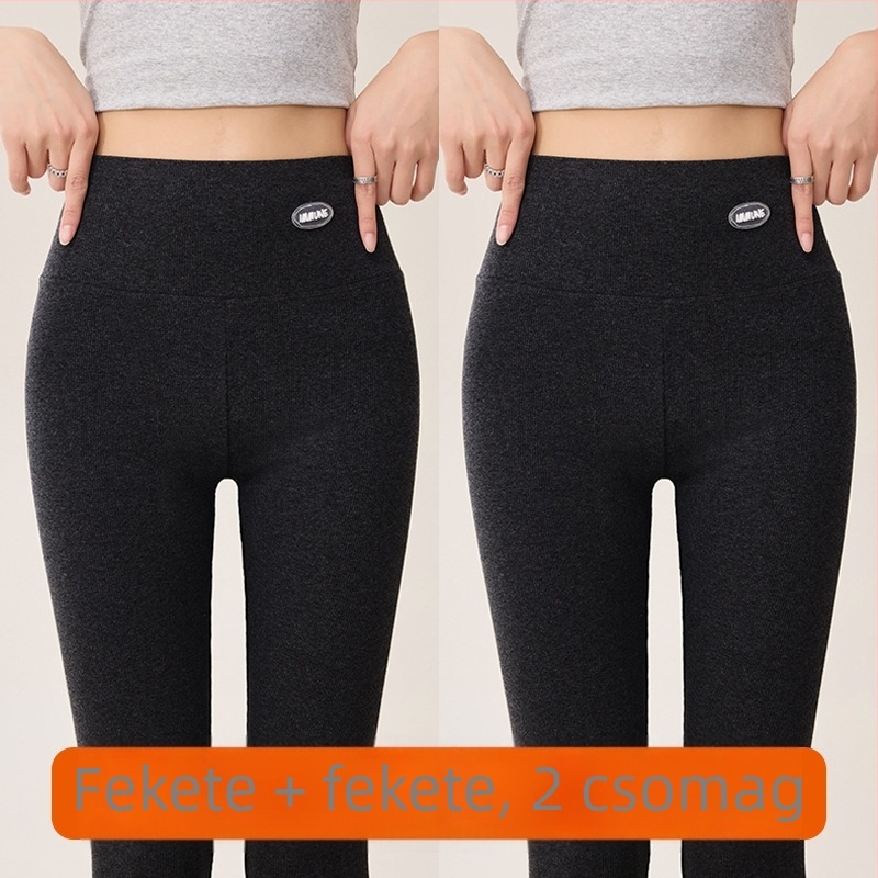 Pamut leggings elasztánnal, crop hossz, magas derék, fenékemelés, mikroelasztikus