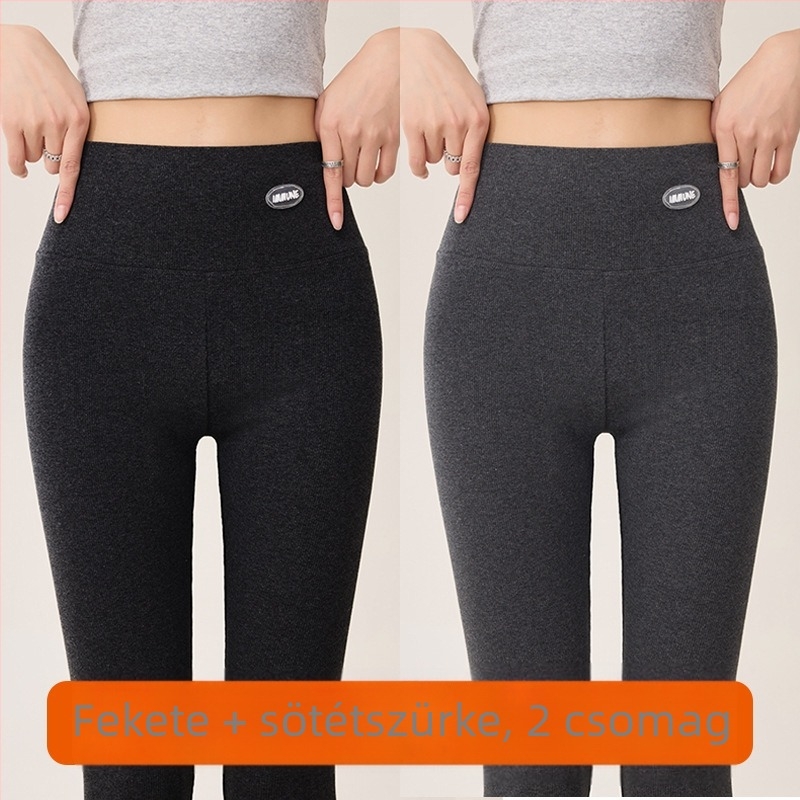 Pamut leggings elasztánnal, crop hossz, magas derék, fenékemelés, mikroelasztikus