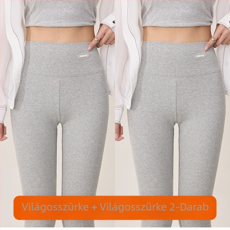 Pamut leggings elasztánnal, crop hossz, magas derék, fenékemelés, mikroelasztikus