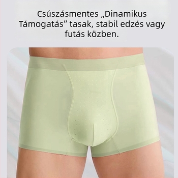 Férfi nylon lélegző boxeralsó középmagas derekú, ágyéktájon viszkóz béléssel
