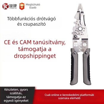21 az 1-ben rozsdamentes acél vezeték-leválasztó fogó, elektromos szerelőknek, multifunkcionális eszköz