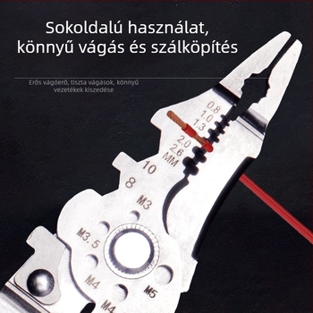 21 az 1-ben rozsdamentes acél vezeték-leválasztó fogó, elektromos szerelőknek, multifunkcionális eszköz