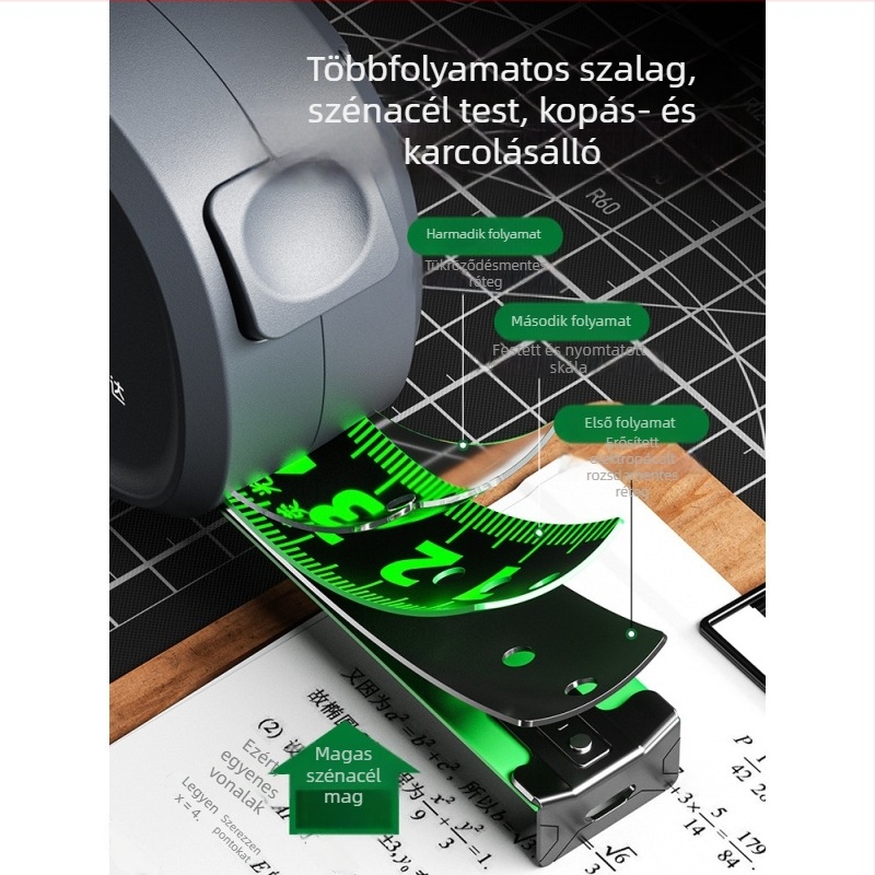 Shengda D36 Önszabályozó mérőszalag, 3 m hatótávolság, acél szalag
