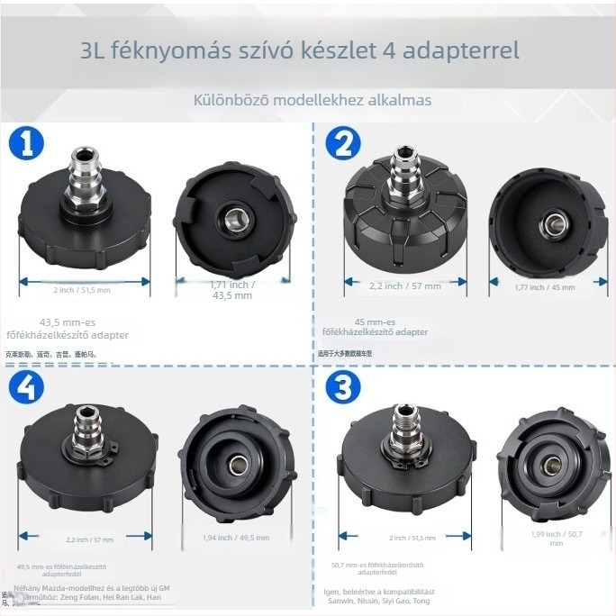 Haolide 3L PE műanyag fékfolyadék utántöltő eszköz autójavításhoz