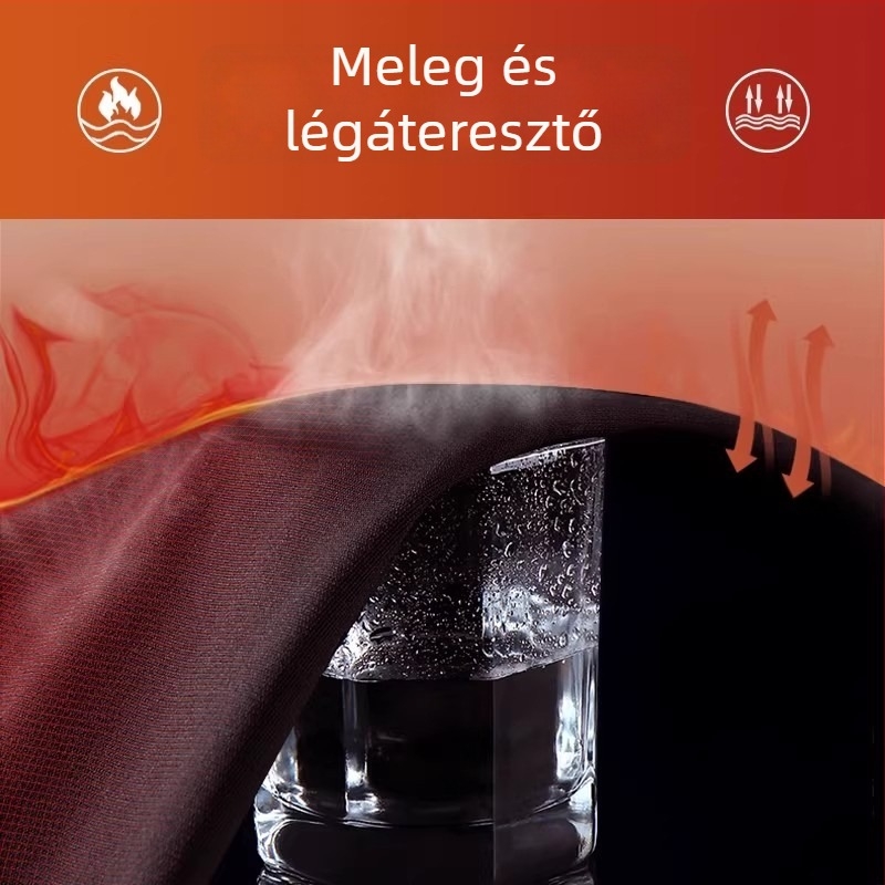 Férfi thermálalsóruha készlet fleece-sel – szűkített szabású felső és nadrág téli öltözethez
