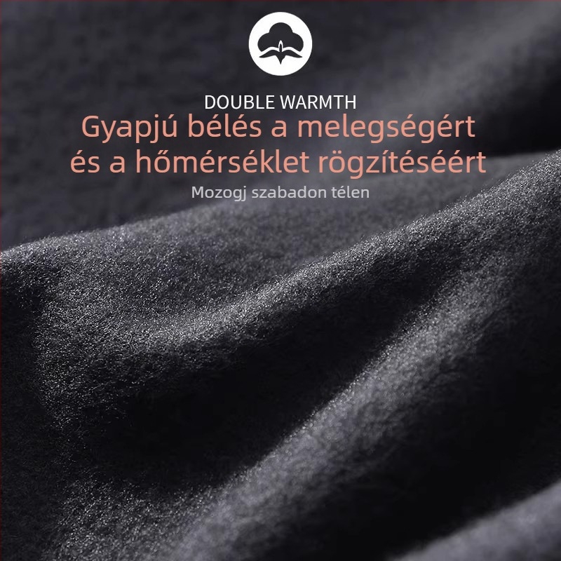 Férfi thermálalsóruha készlet fleece-sel – szűkített szabású felső és nadrág téli öltözethez
