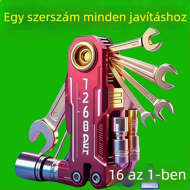 Többfunkciós összecsukható csavarhúzó készlet hex kulcsokkal háztartási használatra