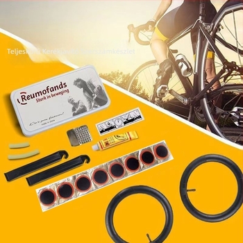 Kerékpár gumi javító készlet, javítószalag és ragasztófilmmel — Anyag: Egyéb; Termékkategória: Egyéb; Importált: Nem; Márka: Unique