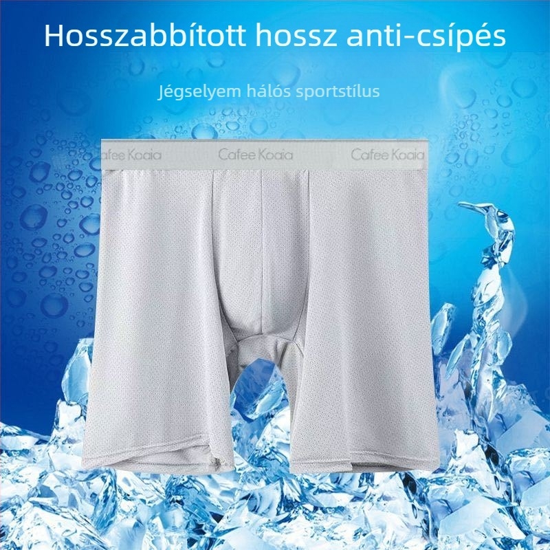 Férfi alsónemű nagy méretben, lélegző hálós anyag, gyorsan száradó, hosszított szabás, Ice Silk