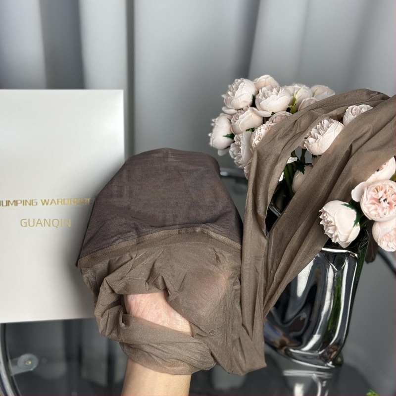 Harisnyák Core-Spun szálból, lélegző, egyszínű minta, vékony, nylon