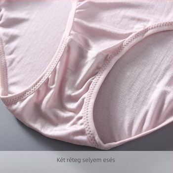 Női magas derekú selyem alsónemű, lélegző kötött, 100% mulberry selyem, bélés selyem