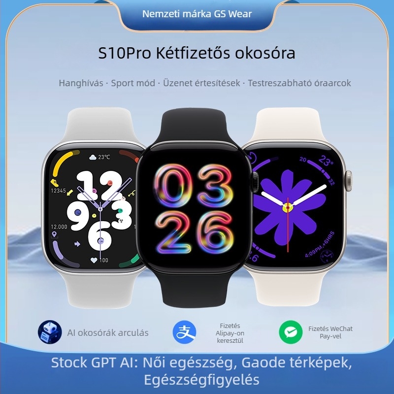 Okosóra pulzusmérés, vér oxigén-szaturáció, NFC offline fizetés, Bluetooth hívások, mindennapi vízállóság