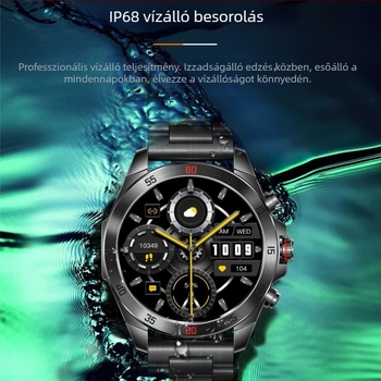 NX1pro okosóra – teljes fém üzleti kialítás, AMOLED kijelző, rozsdamentes acél szíj, alumínium ötvözet tokozás, mindennapi vízállóság, 7–14 napos akkumulátor-élettartam, Android-kompatibilis