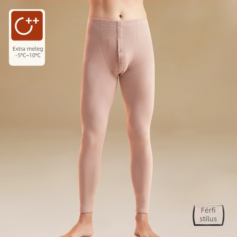 Magas derekú pamut termo leggings fleece béléssel – vastag, 280 g, 9/10 hossz