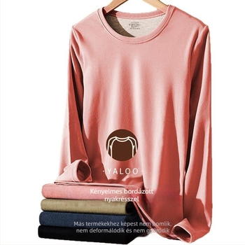 Pár számára Termál aláöltözet applikációval – kationikus poliészter, kétszeres rétegű, varratmentes, kerek nyakú, hosszú ujjú felső + nadrág, őszi-téli