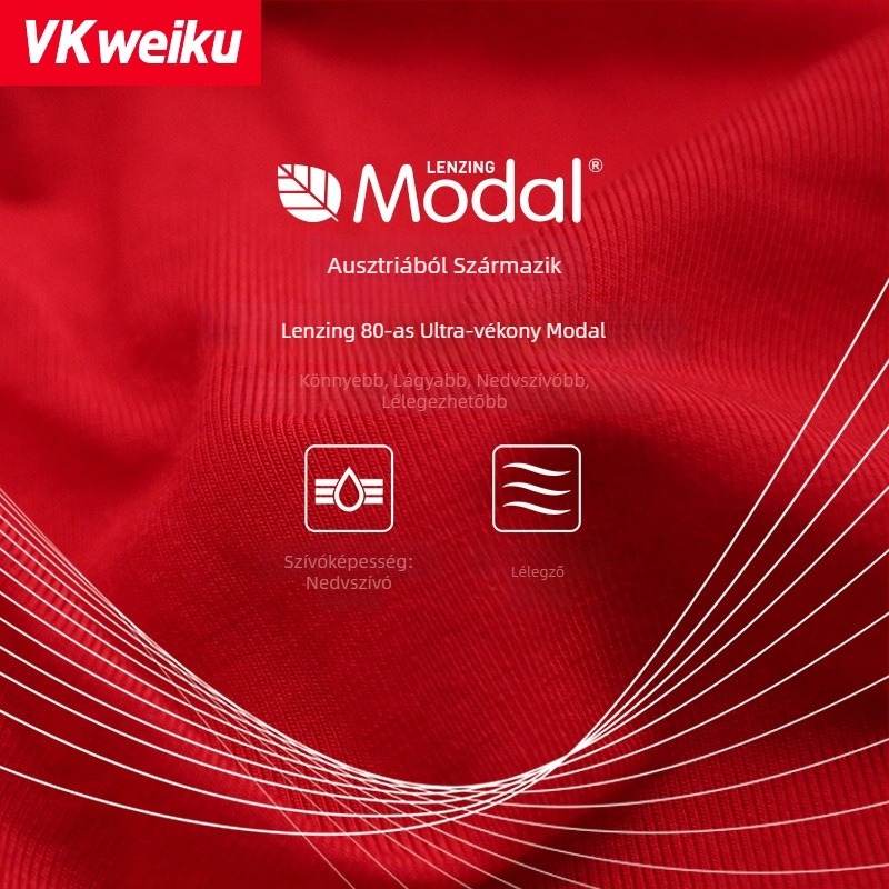 Vkweiku Modal férfi boxeralsó, középmagas derekú, U-formájú zseb