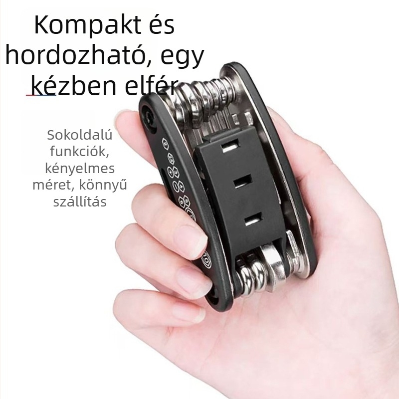Bicikli javító készlet, hordozható, 6-1-es hatszög-kulcs, vas, márka Y x
