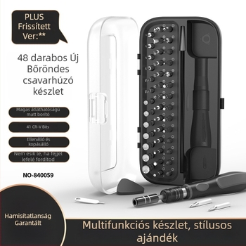 48-in-1 mágneses csavarhúzó készlet elektronikai javításhoz – króm-vanádium acél, többfunkciós eszközkészlet szemüvegekhez, órákhoz, telefonokhoz és játékkonzolokhoz